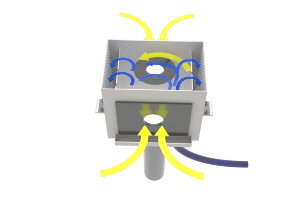 Diagram of a vacuum coating head